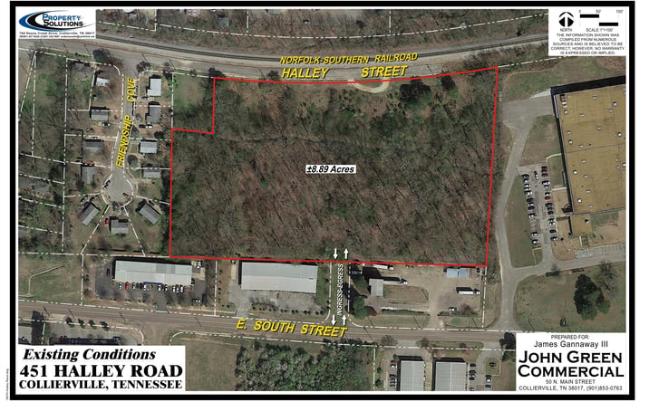 Pictures of Land property located at 451 Halley St, Collierville, TN 38017 for sales - image #1