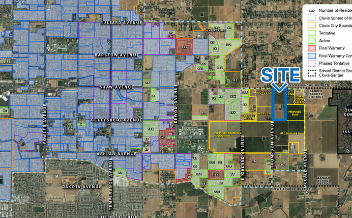 Pictures of Land property located at 4656 N Thompson Ave, Clovis, CA 93619 for sales - image #1