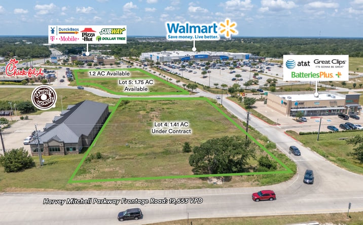 Pictures of Retail, Land property located at FM 2818 @ W Villa Maria Rd, Bryan, TX 77807 for sales - image #1
