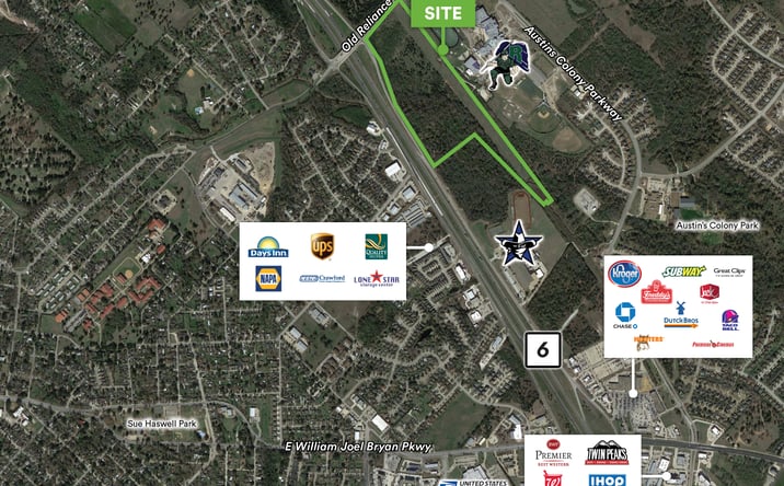 Pictures of Land property located at 54.07 AC at SEC of Highway 6 and Old Reliance Road, Bryan, TX 77802 for sales - image #1