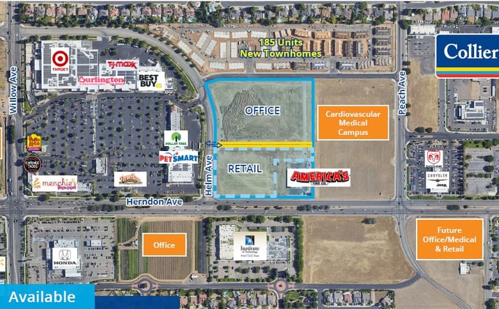 Pictures of Land, Office, Retail property located at NEC Herndon & Helm Avenues, Clovis, CA 93611 for sales - image #1