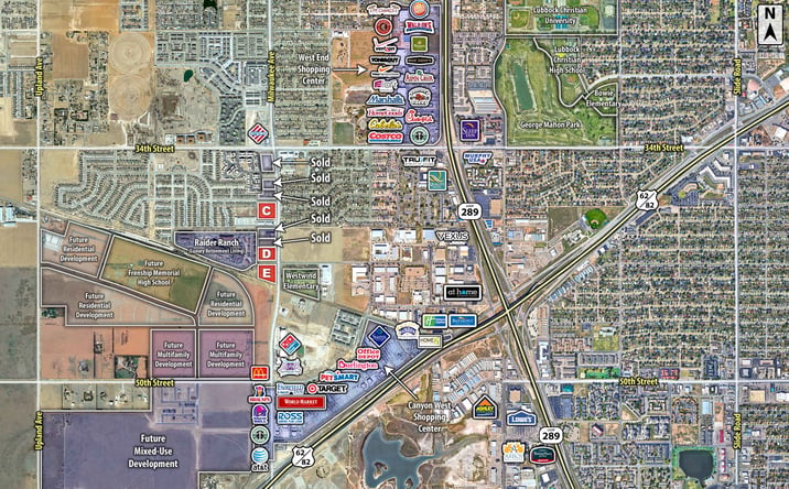 Pictures of Land property located at SWC 34TH STREET & MILWAUKEE AVENUE, Lubbock, TX 79407 for sales - image #1