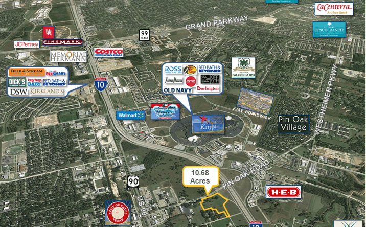 Pictures of Land property located at Pin Oak Road & Katy Freeway, Katy, TX 77494 for sales - image #1