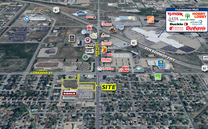 Pictures of Land property located at 17th and Lorraine St., Hutchinson, KS 67501 for sales - image #1