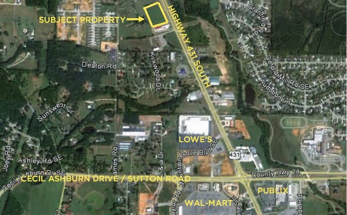 Pictures of Land property located at Highway 431 South, Owens Crossroads, AL 35763 for sales - image #1