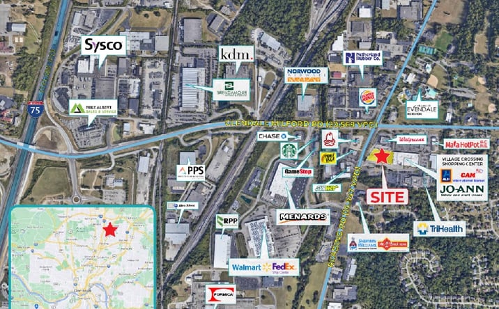 Pictures of Land, Mixed Use, Office, Retail, Special Purpose property located at 10400 Reading Rd, Cincinnati, OH 45241 for sales - image #1