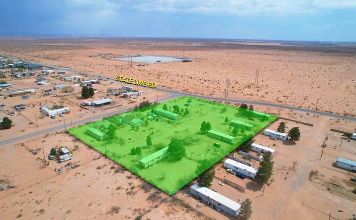 Pictures of Land, Mobile Home Park property located at 872 State Line Drive, Chaparral, NM 88081 for sales - image #1