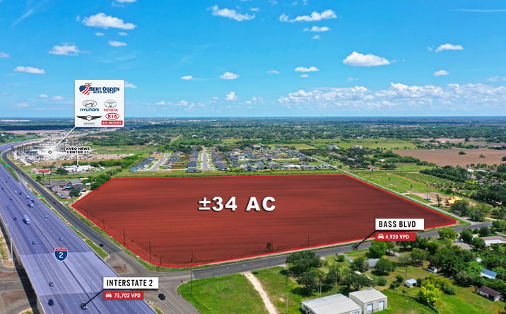 Pictures of Land property located at Bass Blvd And Us 83, Harlingen, TX 78552 for sales - image #1