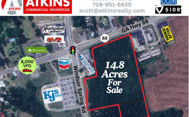 Pictures of Land property located at 2476A GA-88, Hephzibah, GA 30815 for sales - image #1