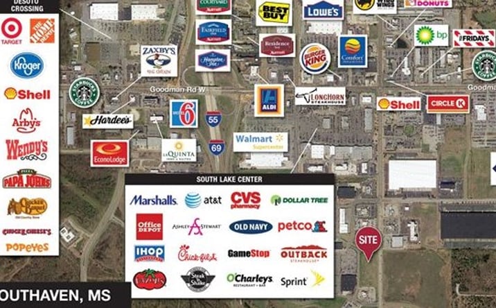 Pictures of Land property located at 6475 Airways Blvd, Southaven, MS 38671 for sales - image #1