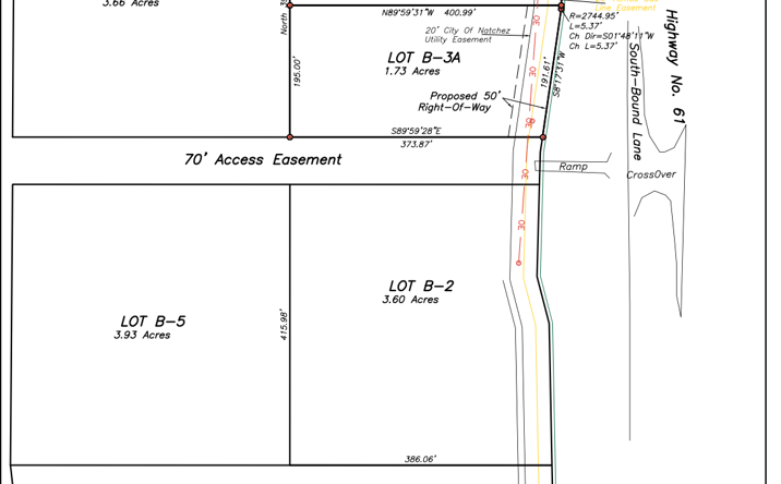Pictures of Land property located at Lot B-3B Hedges Development Hwy 61 South, Natchez, MS 39120 for sales - image #1