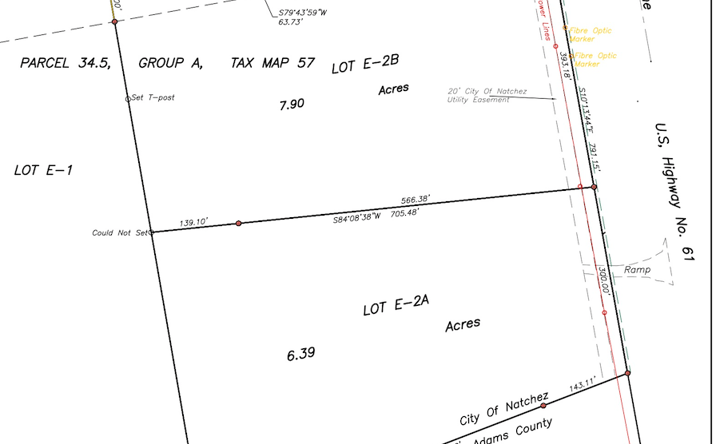 Pictures of Land property located at LOT E-2C Hedges Development Hwy 61 South, Natchez, MS 39120 for sales - image #1