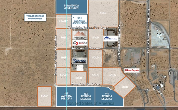 Pictures of Land property located at 300 Avenida Ascencion (Lot A.12), Santa Teresa, NM 88008 for sales - image #1