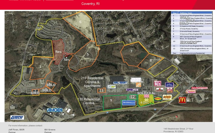 Pictures of Land property located at Centre of New England Boulevard, Coventry, RI 02816 for sales - image #1