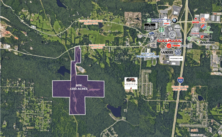 Pictures of Land property located at Lawson Rd, Little Rock, AR 72210 for sales - image #1