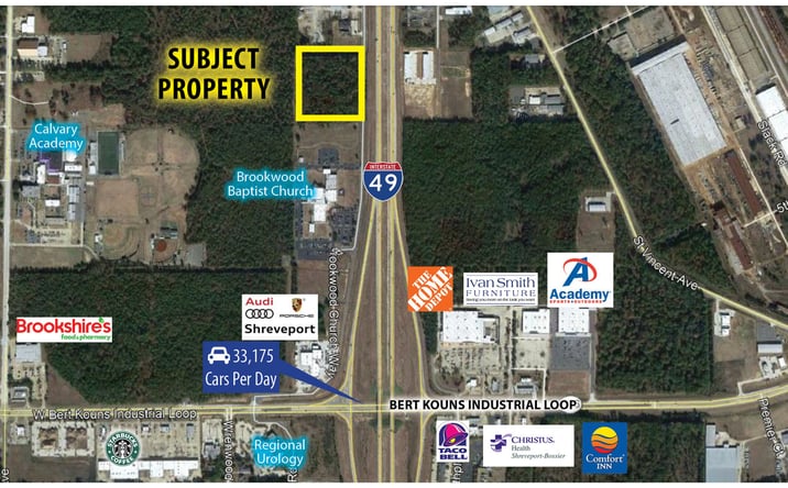 Pictures of Land property located at Brookwood Church Way, Shreveport, LA 71106 for sales - image #1
