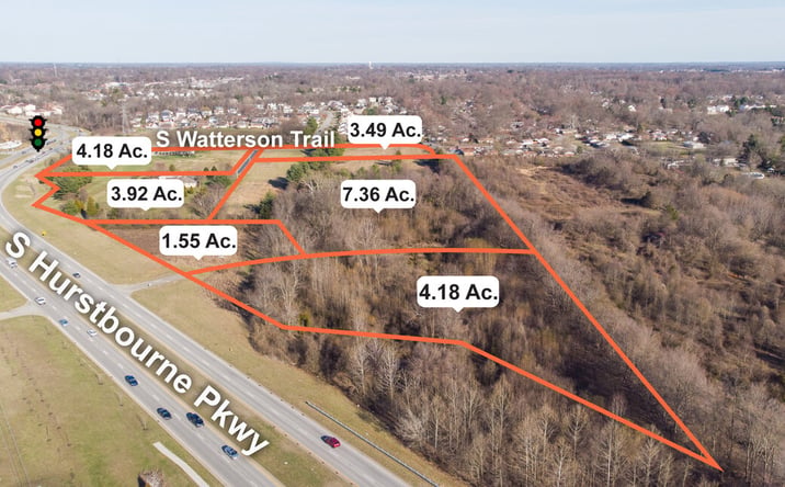 Pictures of Land property located at 5910 & 5926 S Watterson Trail, Louisville, KY 40291, 6725 S Hurstbourne Pkwy, Louisville, KY 40291 for sales - image #1