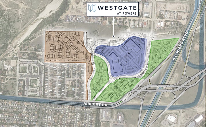 Pictures of Land, Office, Retail property located at NWC of S Powers Blvd & Airport Rd, Colorado Springs, CO 80916 for sales - image #1