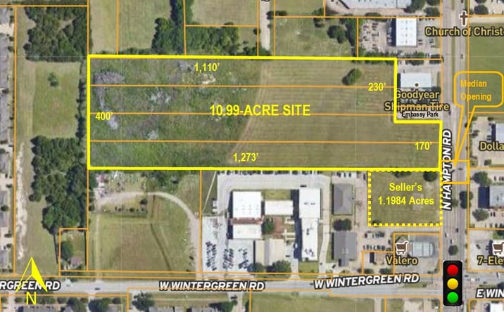 Pictures of Land property located at 1541 N Hampton Rd, DeSoto, TX 75115 for sales - image #1