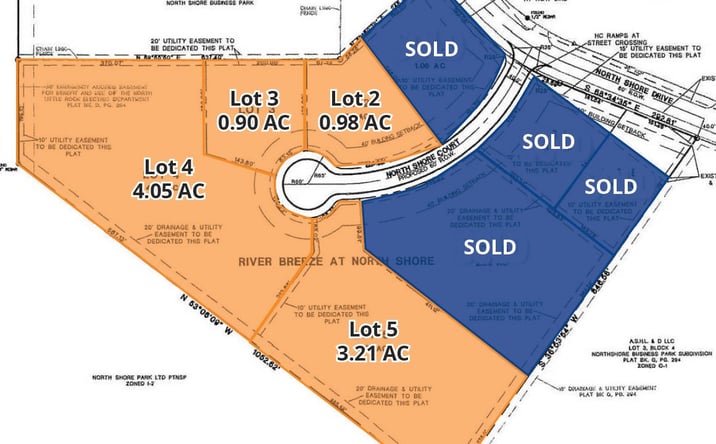 Pictures of Land property located at North Shore Business Park - Lot 5, North Little Rock, AR 72118 for sales - image #1