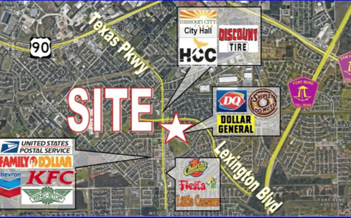 Pictures of Land property located at 1705 Texas Pkwy, Missouri City, TX 77489 for sales - image #1