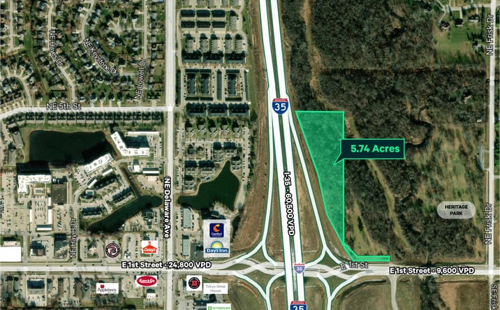 Pictures of Land property located at E 1st Street and I-35, Ankeny, IA 50021 for sales - image #1