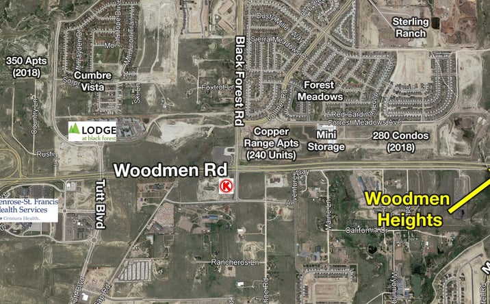 Pictures of Land property located at NWC of Woodmen Rd & Marksheffel Rd, Colorado Springs, CO 80908 for sales - image #1
