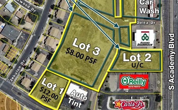 Pictures of Land property located at 1865 S Chelton ( Lot 3 ), Colorado Springs, CO 80910 for sales - image #1