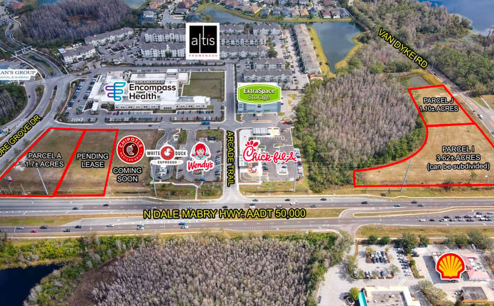 Pictures of Land property located at Dale Mabry Hwy, Lot I - 3.2, Lutz, FL 33558 for sales - image #1