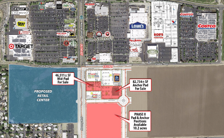 Pictures of Land property located at SEC Mooney Blvd & Visalia Pkwy, Visalia, CA 93277 for sales - image #1