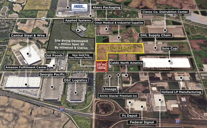 Pictures of Land property located at SEC of W Stuenkel Rd, University Park, IL 60484 for sales - image #1