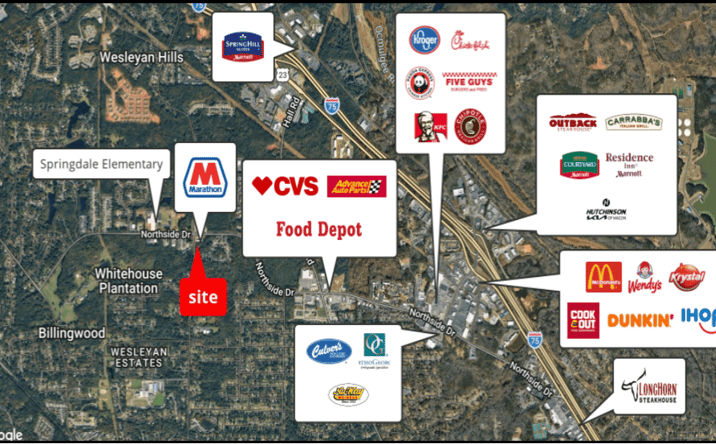 Pictures of Land property located at 1171 Wesleyan Drive, Macon, GA 31210 for sales - image #1