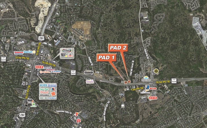 Pictures of Land property located at 3507 & 3535 N Loop 1604 E. San Antonio, TX USA, San Antonio, TX 78259 for sales - image #1