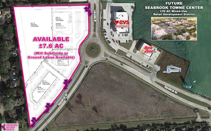 Pictures of Land property located at TX 146 & Repsdorph Rd, Seabrook, TX 77586 for sales - image #1