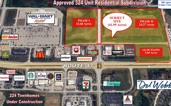 Pictures of Land property located at NEC/SEC Route 47 & Regency Parkway, Huntley, IL 60142 for sales - image #1