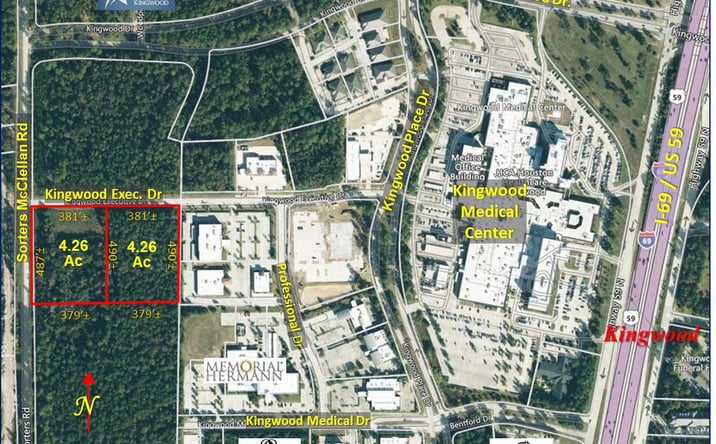 Pictures of Land property located at Kingwood Executive Dr @ Sorters(8.5 Acres ), Houston, TX 77339 for sales - image #1