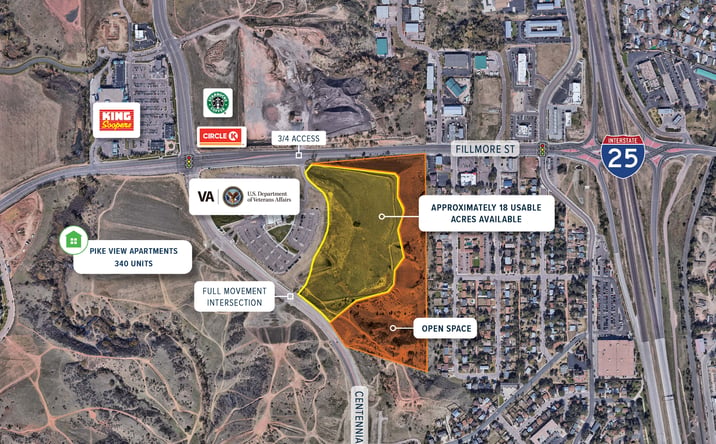 Pictures of Land property located at Fillmore St & Centennial Blvd, Colorado Springs, CO 80907 for sales - image #1