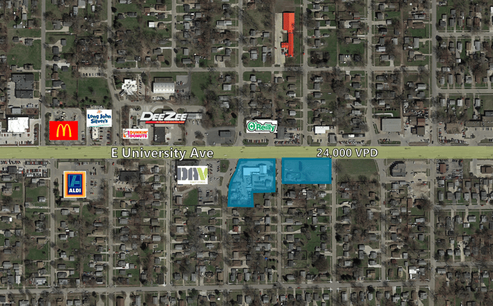 Pictures of Retail, Land property located at 2715 E University Ave, Des Moines, IA 50317 for sales - image #1