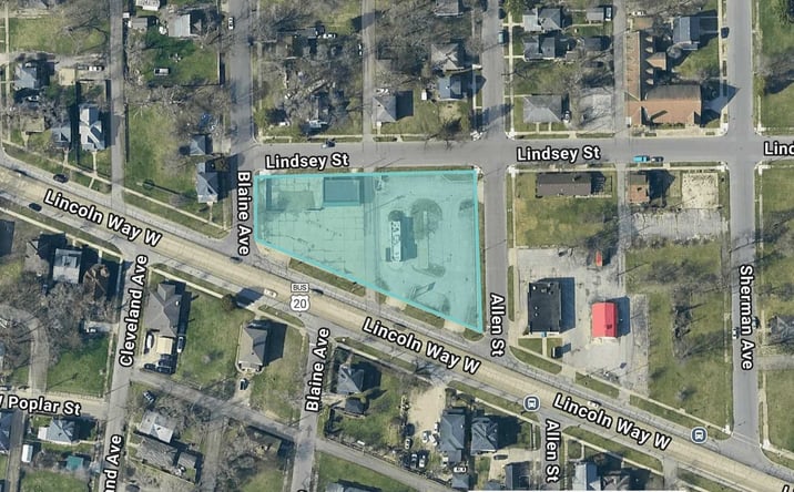Pictures of Retail, Office, Land property located at 1107 - 1119 Lincolnway West, South Bend, IN 46616 for sales - image #1