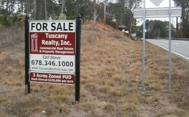 Pictures of Land property located at 7853 Hickory Flat Hwy, Woodstock, GA 30188 for sales - image #1