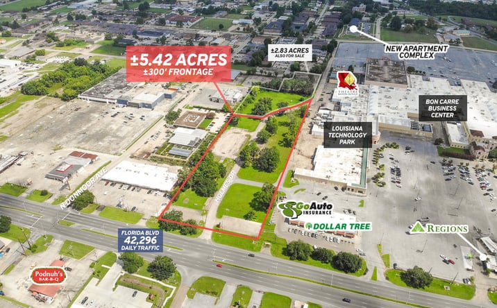 Pictures of Land property located at Tract A-1 & Tract S Florida Blvd, Baton Rouge, LA 70806 for sales - image #1
