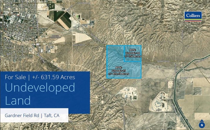 Pictures of Land property located at Gardner Field Rd - Record 220-042-14 & 15, Taft, CA 93268 for sales - image #1