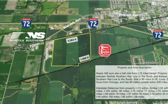 Pictures of Land property located at Dual Rail Site, Springfield, IL 62711 for sales - image #1
