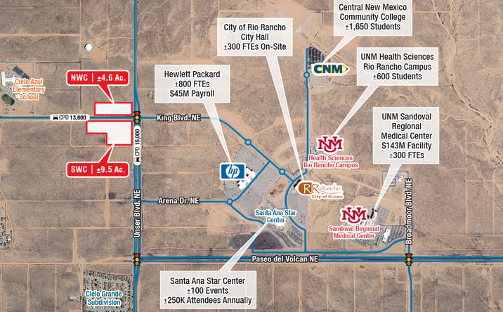 Pictures of Land property located at King & Unser, Rio Rancho, NM 87144 for sales - image #1
