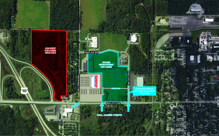 Pictures of Land property located at 5214 Bay City Road, Midland, MI 48640 for sales - image #1