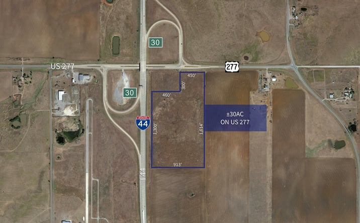 Pictures of Land property located at 30ac on US 277, Geronimo, OK 73543 for sales - image #1