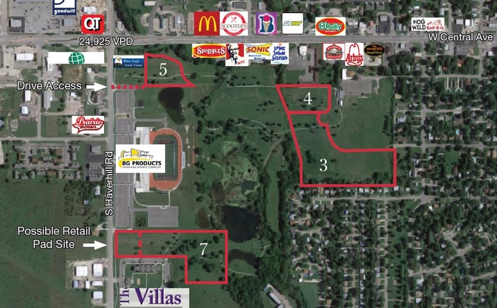 Pictures of Land property located at SE/c Central & Haverhill, El Dorado, KS 67042 for sales - image #1