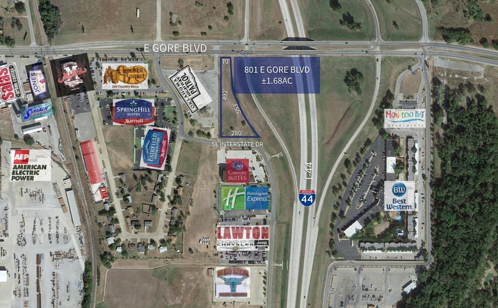 Pictures of Land property located at 801 E Gore Blvd, Lawton, OK 73501 for sales - image #1