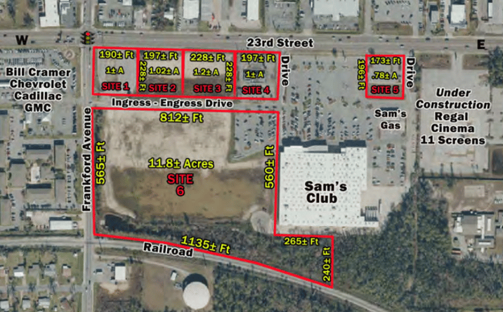 Pictures of Land property located at 2015 West 23rd Street, Panama City, FL 32405 for sales - image #1