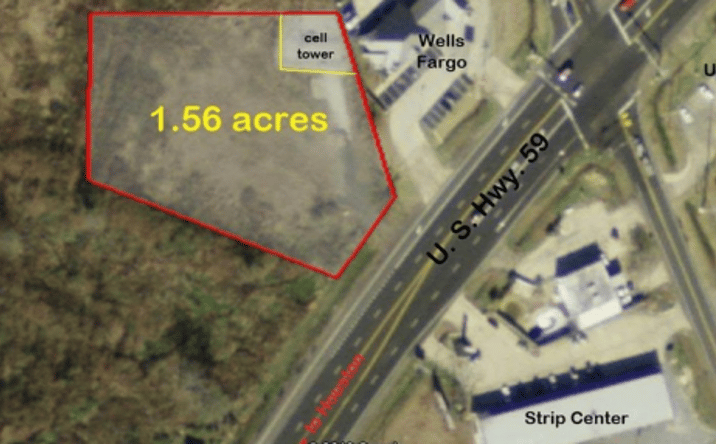 Pictures of Land property located at US Highway 59 @ Kings Hwy, Texarkana, TX 75501 for sales - image #1